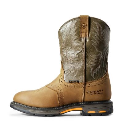 Ariat WorkHog - Werkschoenen Bruin / Olijfgroen Heren - 18326-212